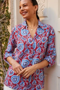 Soft Surroundings Addison Gauze Big Shirt><noscript><img width=