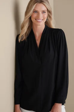 Soft Surroundings Akira Blouse> long sleeve|pullovers