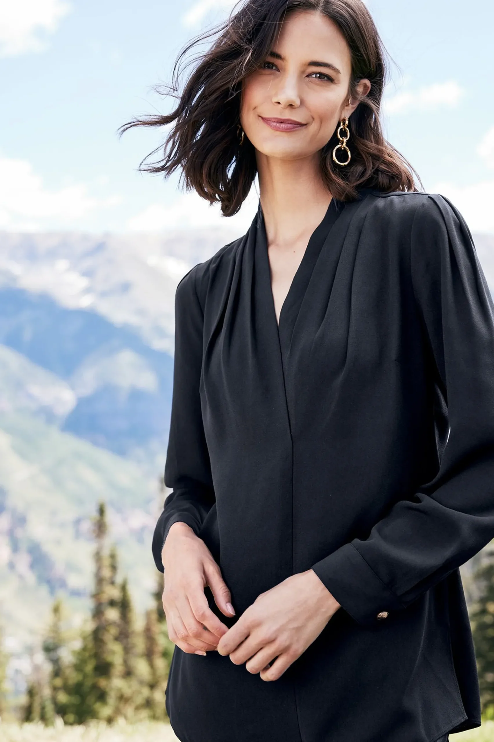 Soft Surroundings Akira Blouse> long sleeve|pullovers