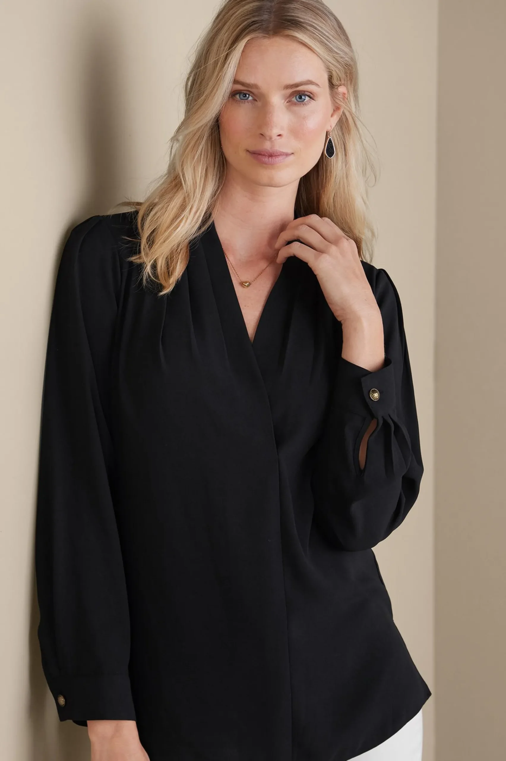 Soft Surroundings Akira Blouse> long sleeve|pullovers