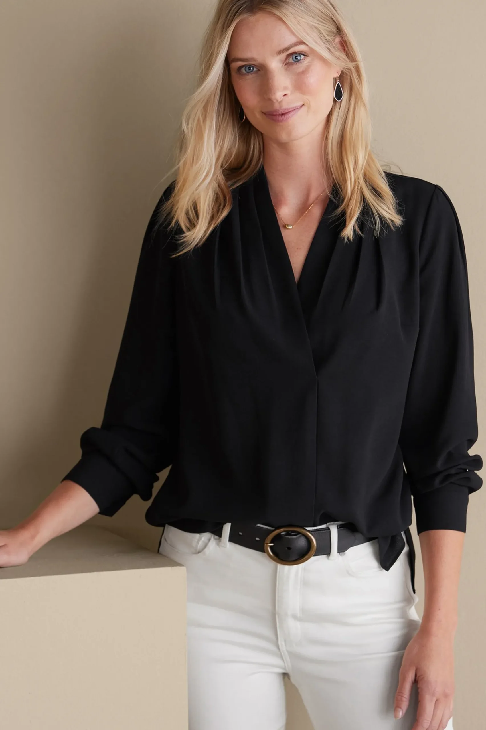 Soft Surroundings Akira Blouse> long sleeve|pullovers
