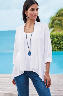 Soft Surroundings Alicante Linen Blend Topper><noscript><img width=