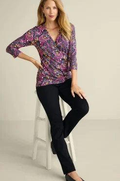 Soft Surroundings Alyssa Knit Top> Everyday Styles|three quarter length