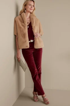 Soft Surroundings Anastasia Faux Fur Capelet> Scarves & Wraps