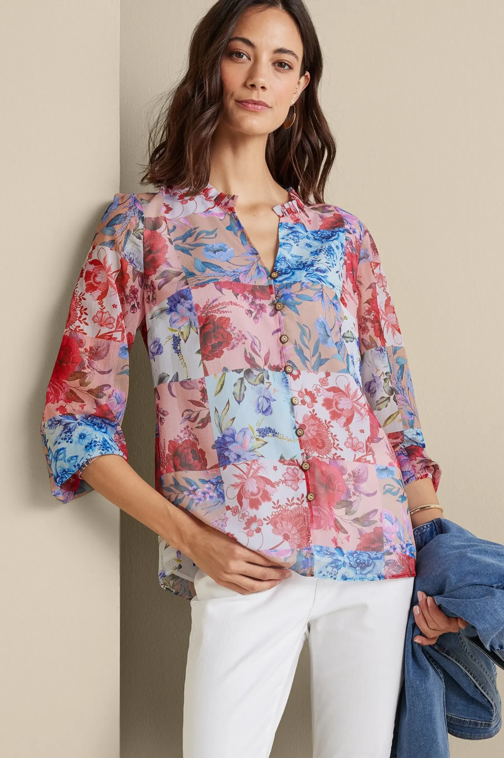 Soft Surroundings Anastasia Shirt> long sleeve|shirts