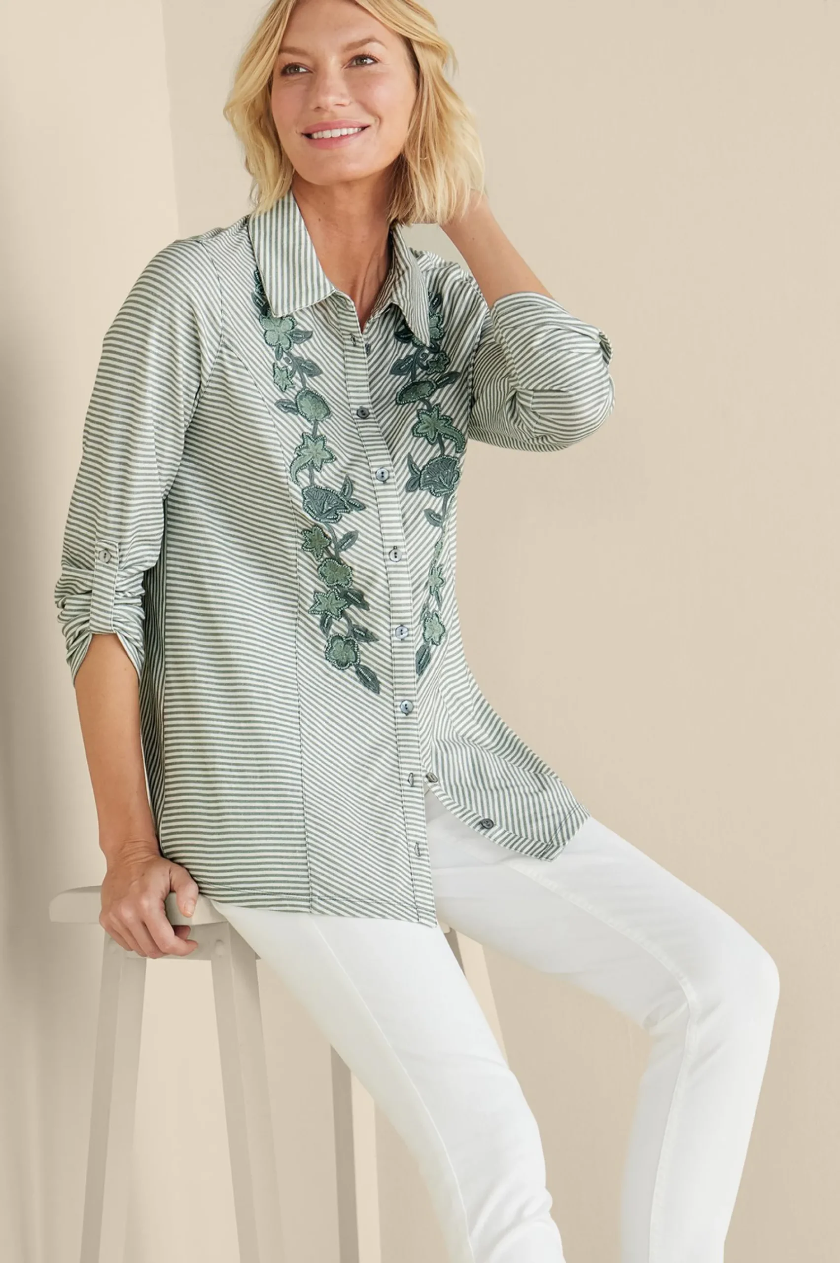 Soft Surroundings Anisa Tunic> Feminine Flourish|Vacation Shop