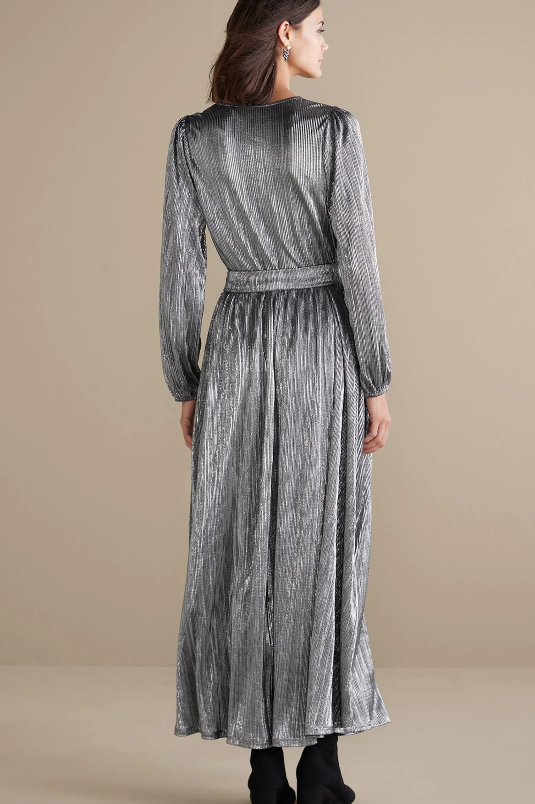 Soft Surroundings Annabelle Pleated Dress> occasion dresses|solids