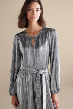 Soft Surroundings Annabelle Pleated Dress><noscript><img width=