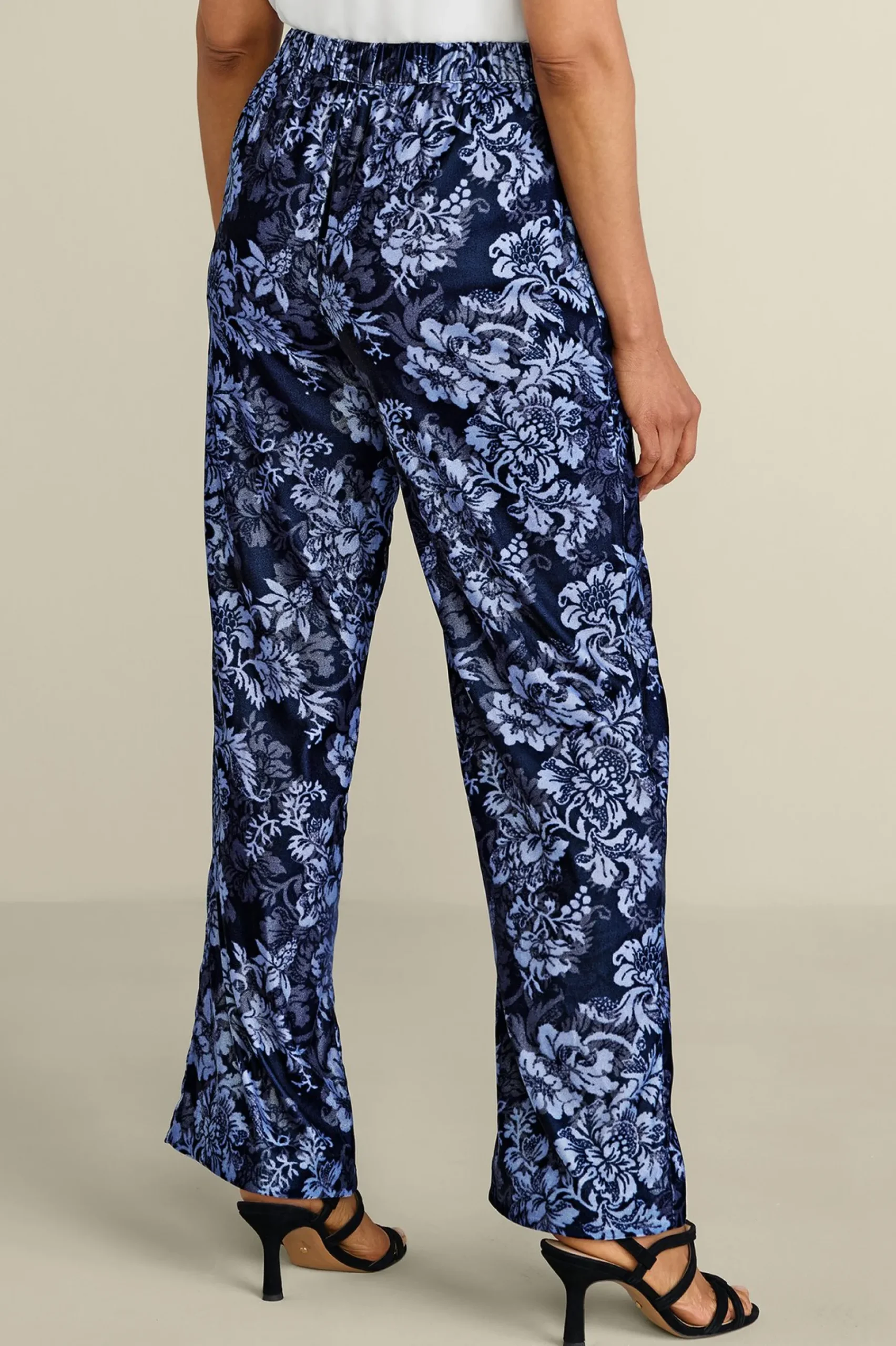 Soft Surroundings Aria Velvet Wide Leg Pants> EVelvet Styles|full length