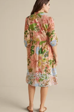 Soft Surroundings Bellicia Embroidered Midi Dress><noscript><img width=