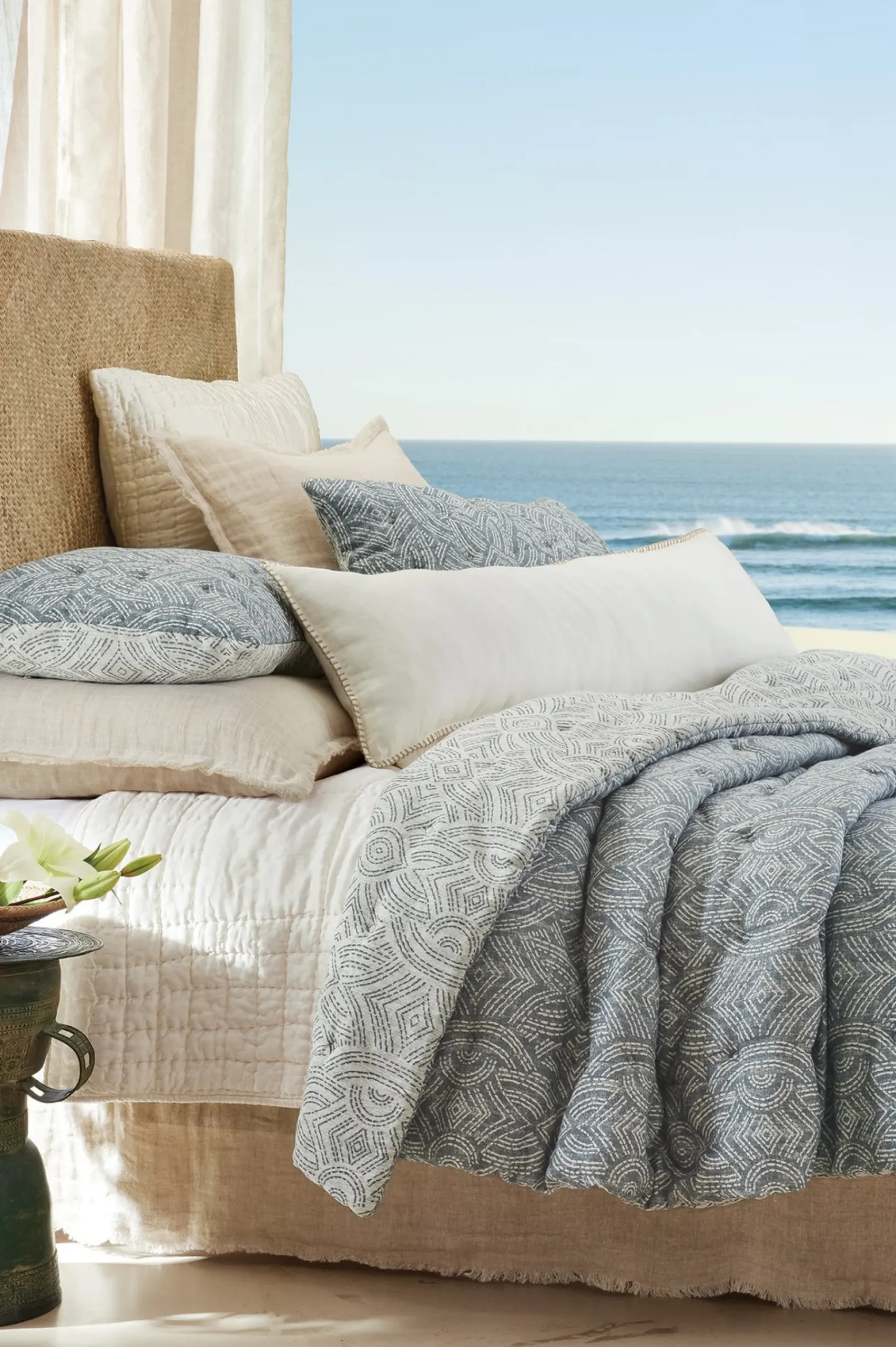 Soft Surroundings Blanche Voile Quilt> quilts, coverlets & duvet covers