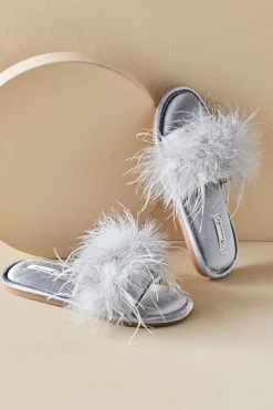Soft Surroundings Branche Kiki Feather Slipper> socks & slippers