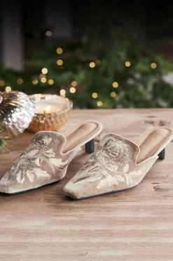 Soft Surroundings Carolina Embroidered Mule> slides & mules