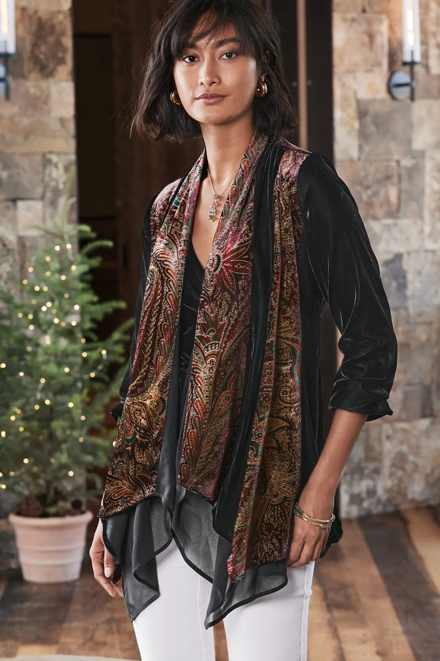 Soft Surroundings Castle Garden Jacket> Global Artistry|Jackets & Coats