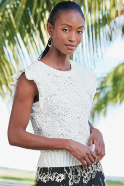 Soft Surroundings Celina Flutter Sleeve Sweater><noscript><img width=