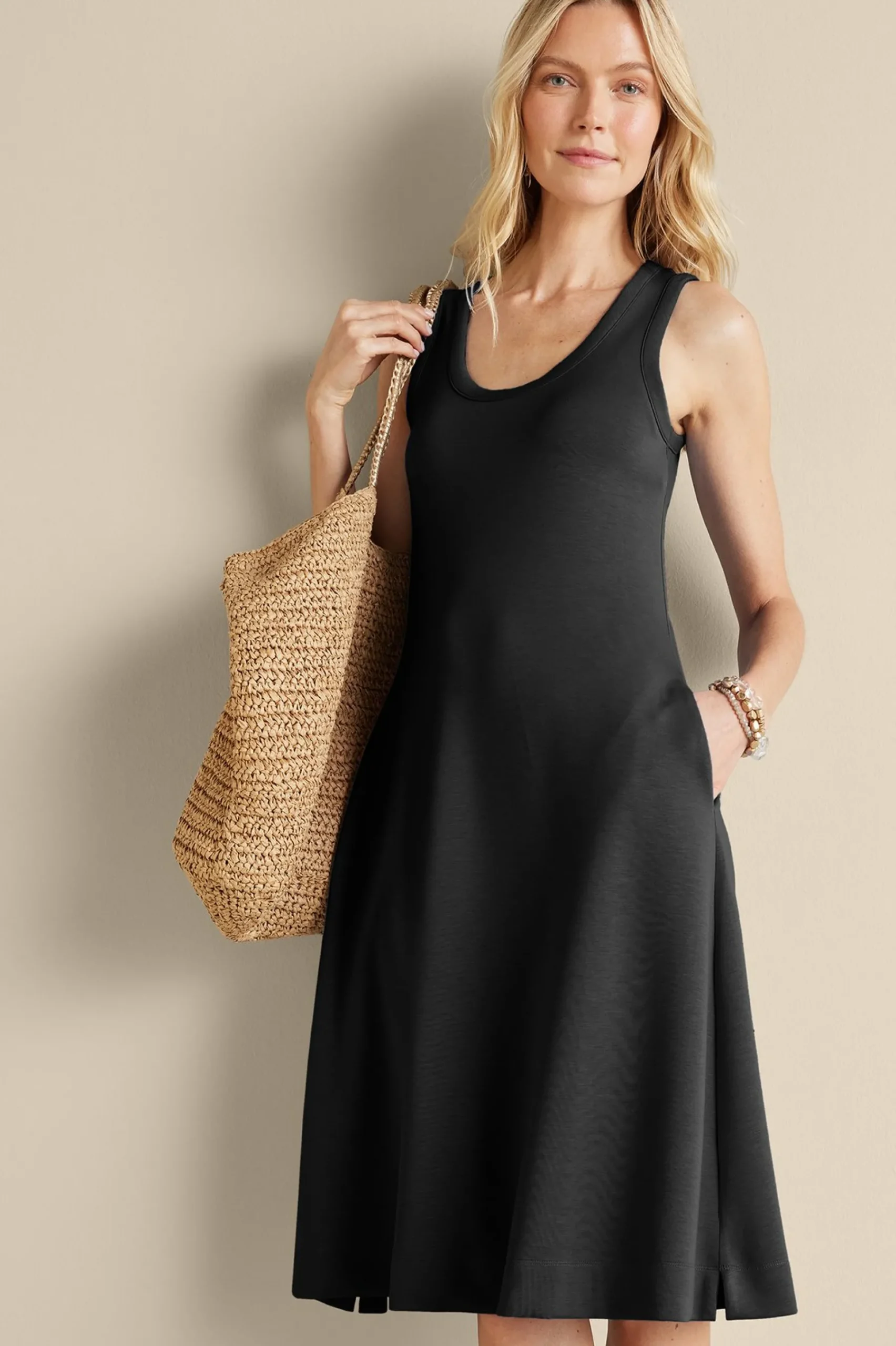 Soft Surroundings Ceri Knit Midi Dress> Into The Blues|Vacation Shop
