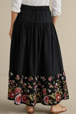 Soft Surroundings Cindi Embroidered Maxi Skirt><noscript><img width=