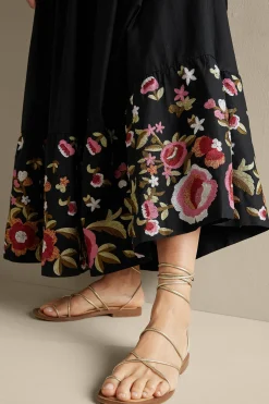Soft Surroundings Cindi Embroidered Maxi Skirt><noscript><img width=