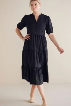 Soft Surroundings Claudia Midi Dress> solids|mid-length