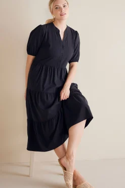 Soft Surroundings Claudia Midi Dress> solids|mid-length