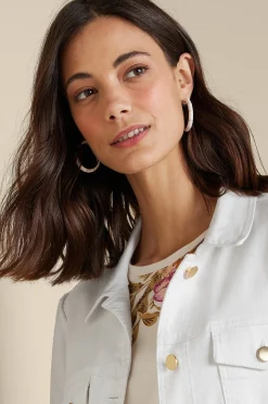 Soft Surroundings Cleo Hoop Earring> Earrings|earrings