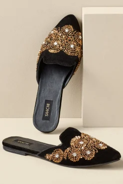 Soft Surroundings Delilah Embellished Slide> slides & mules