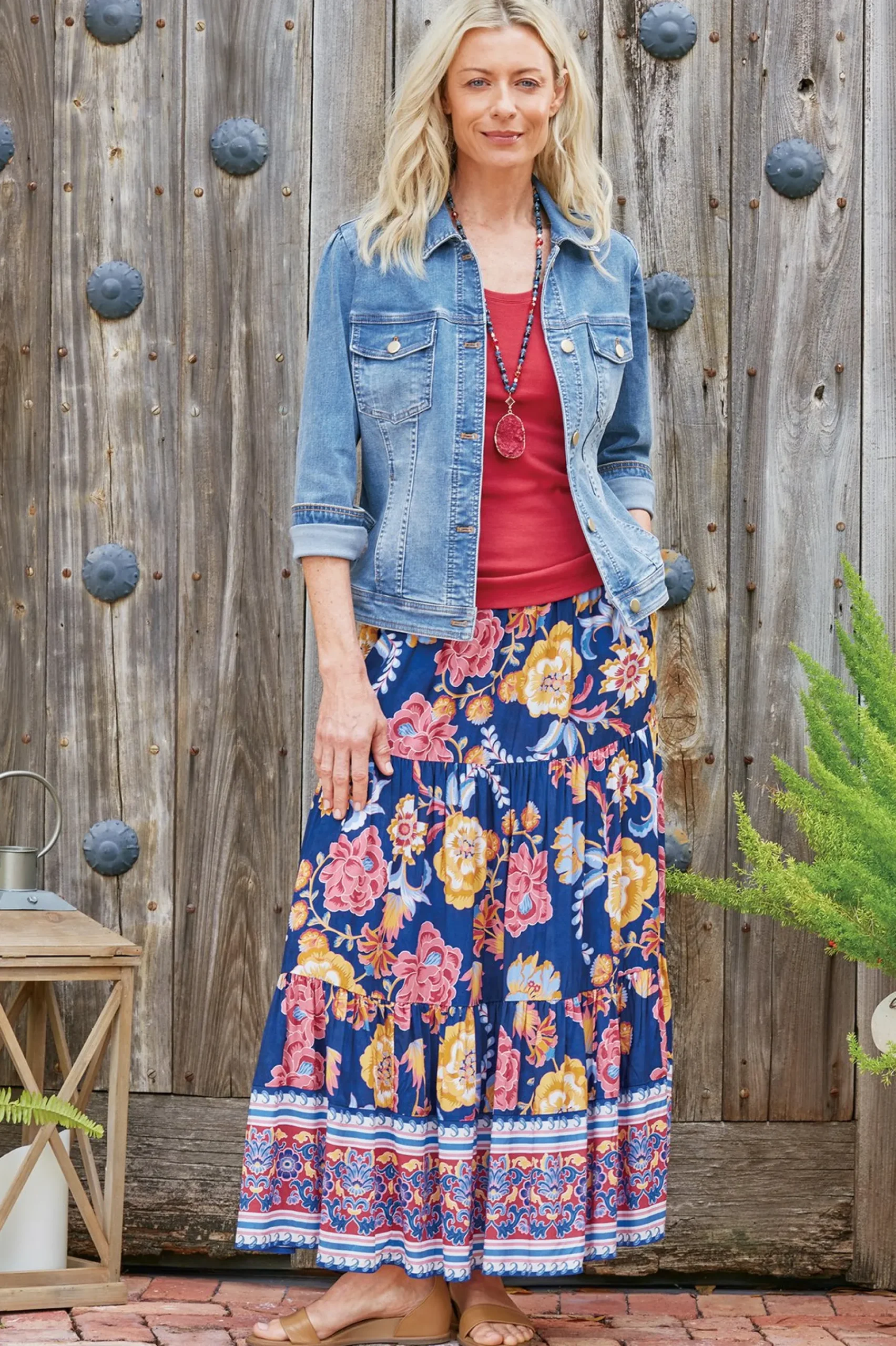 Soft Surroundings Diana Shapely Denim Jacket> Into The Blues|Vacation Shop