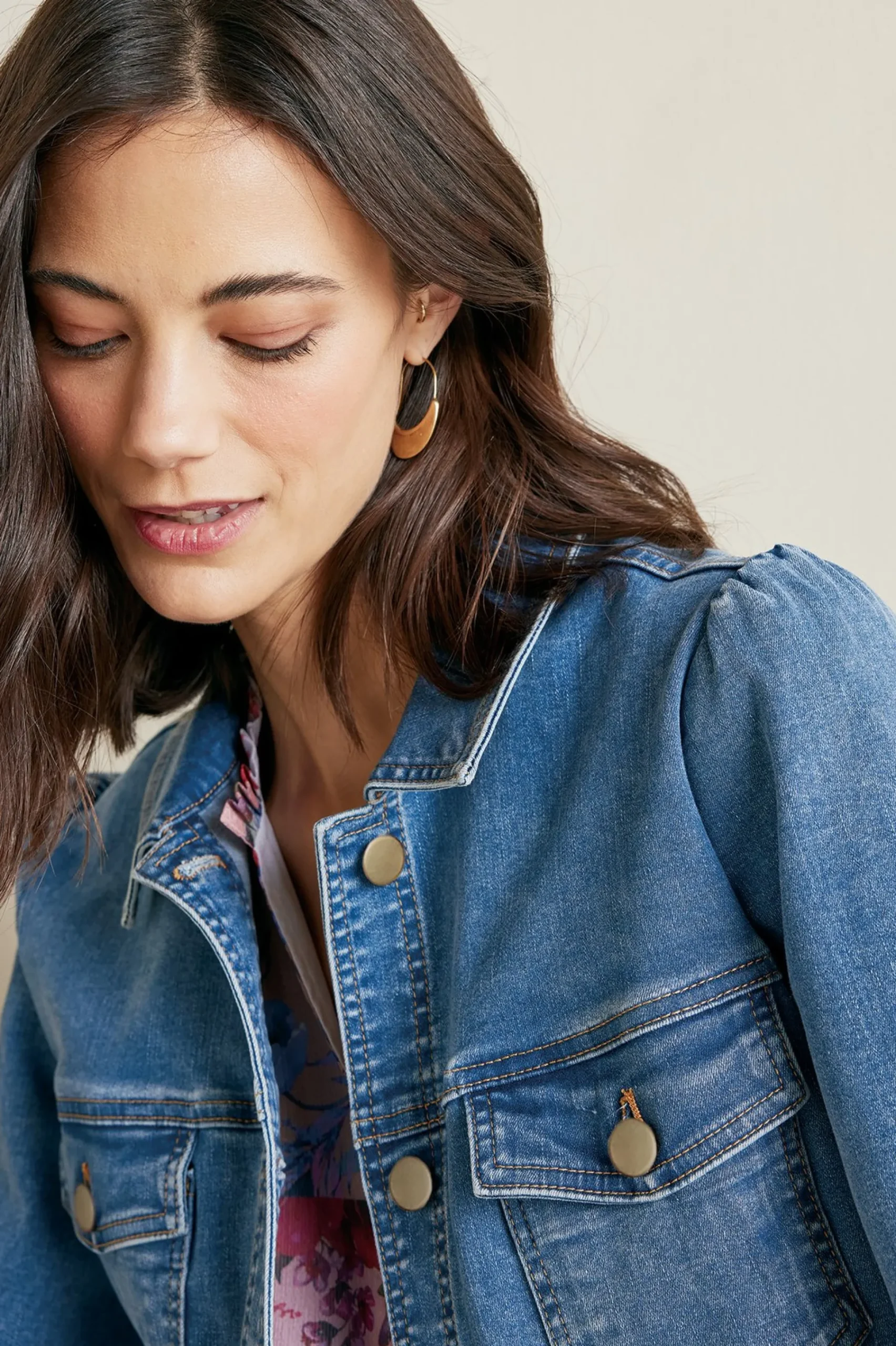 Soft Surroundings Diana Shapely Denim Jacket> Into The Blues|Vacation Shop