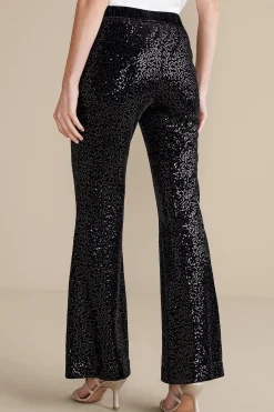 Soft Surroundings Eva Sequin Pants><noscript><img width=