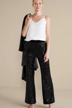 Soft Surroundings Eva Sequin Pants><noscript><img width=