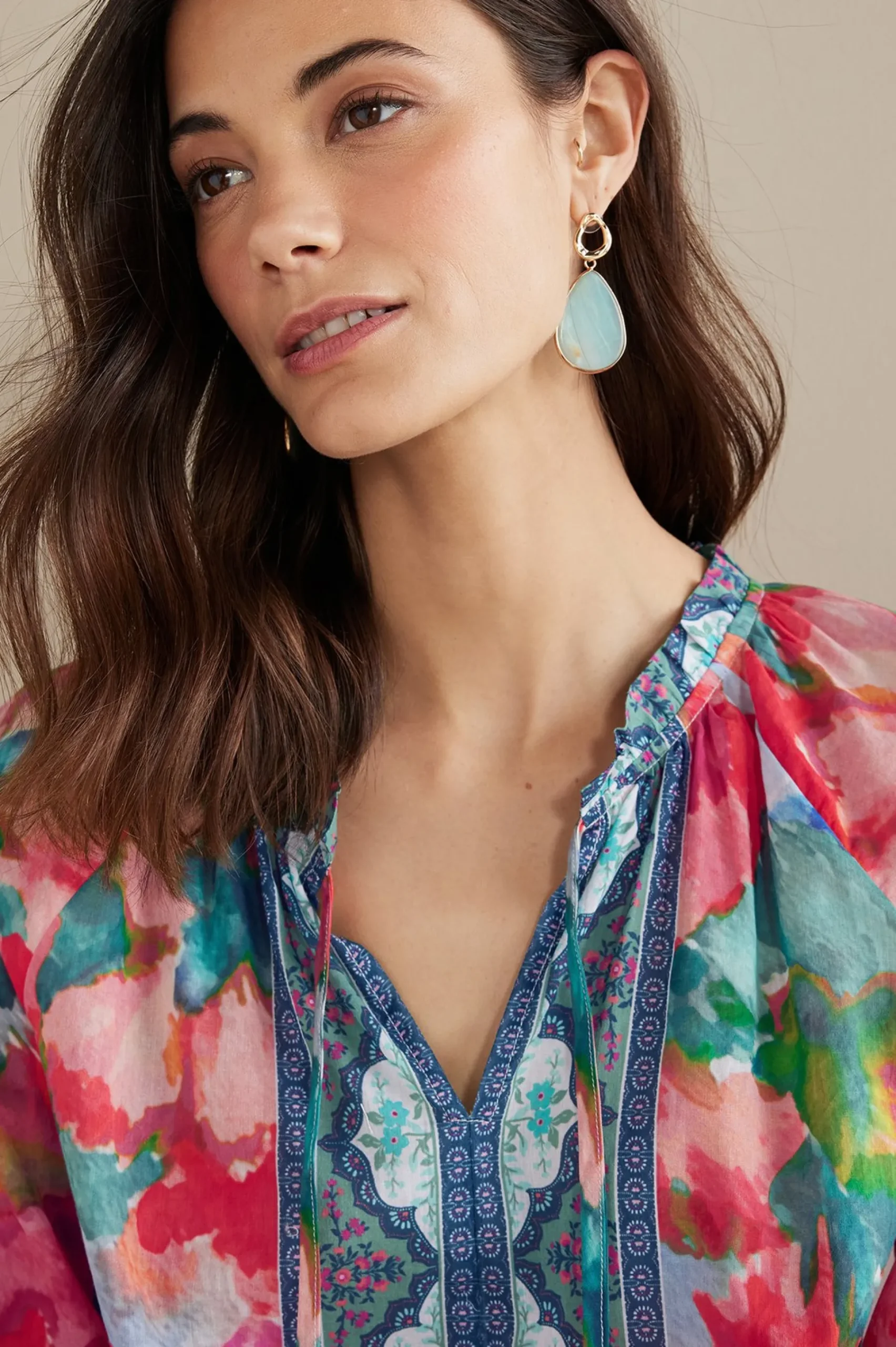 Soft Surroundings Evalina Top> long sleeve|pullovers