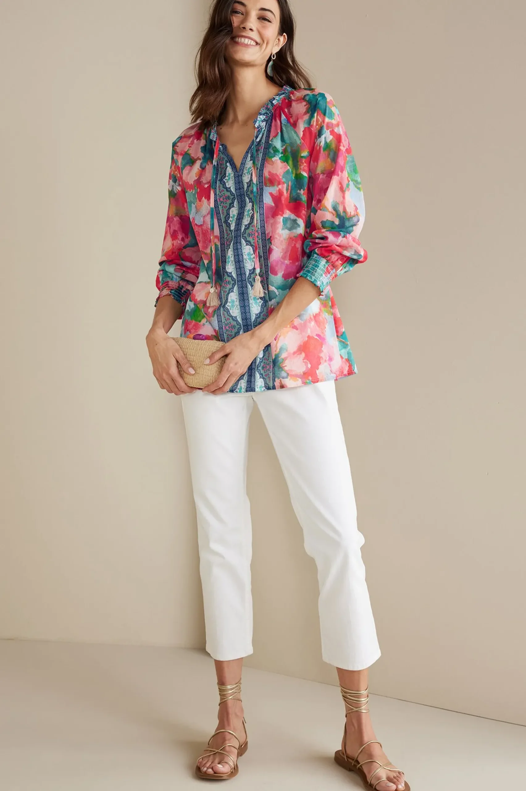 Soft Surroundings Evalina Top> long sleeve|pullovers