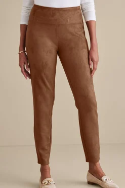 Soft Surroundings Faux Suede Pull-On Leggings> Everyday Styles|Leggings