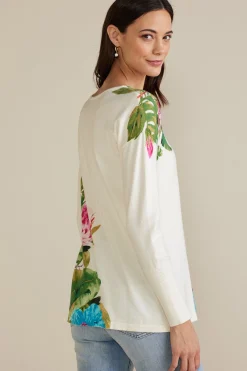 Soft Surroundings Garden Bloom Sweater><noscript><img width=