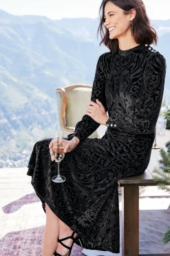 Soft Surroundings Hadley Velvet Dress><noscript><img width=