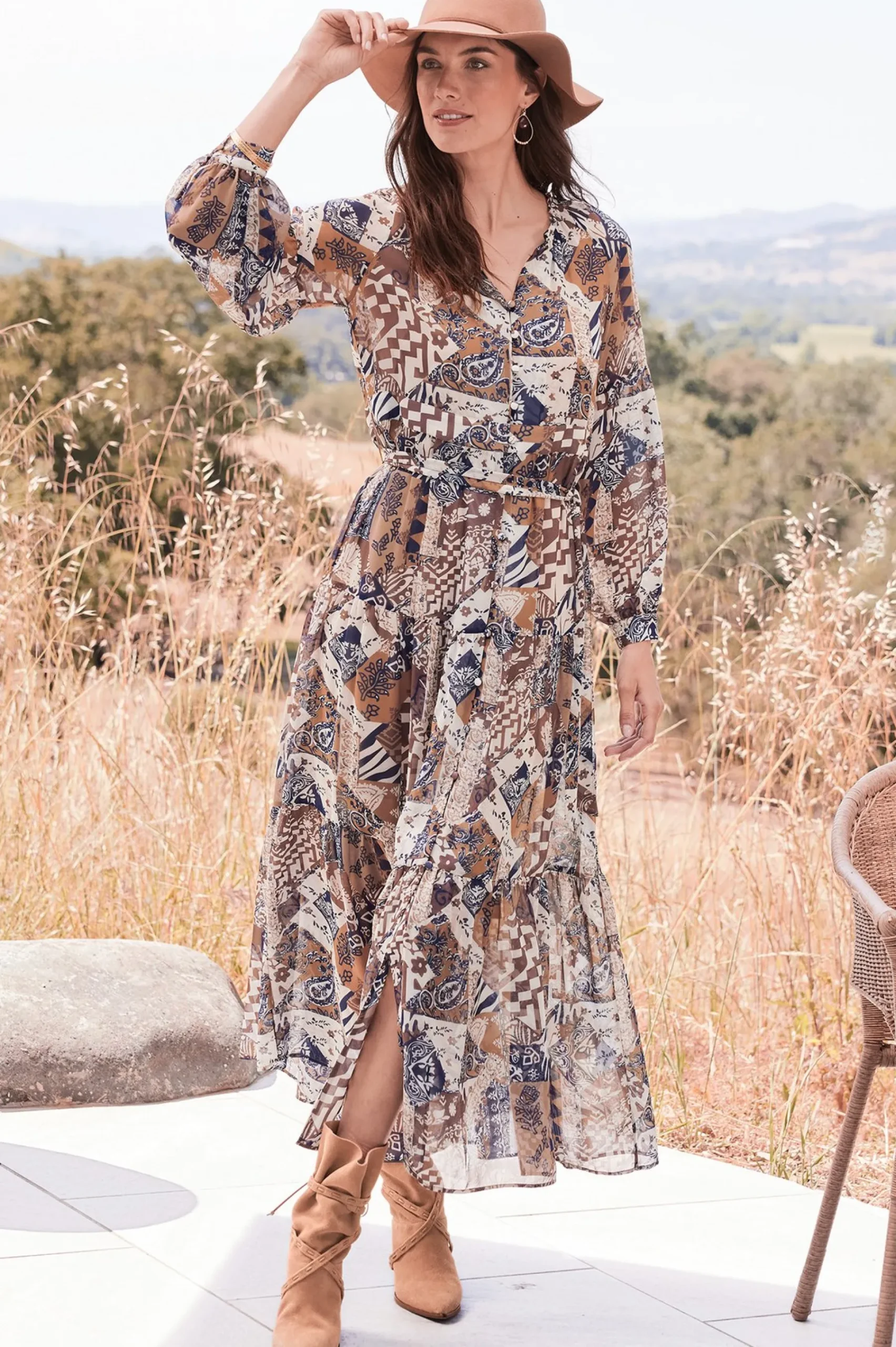 Soft Surroundings Hailey Dress> Feminine Flourish|between season