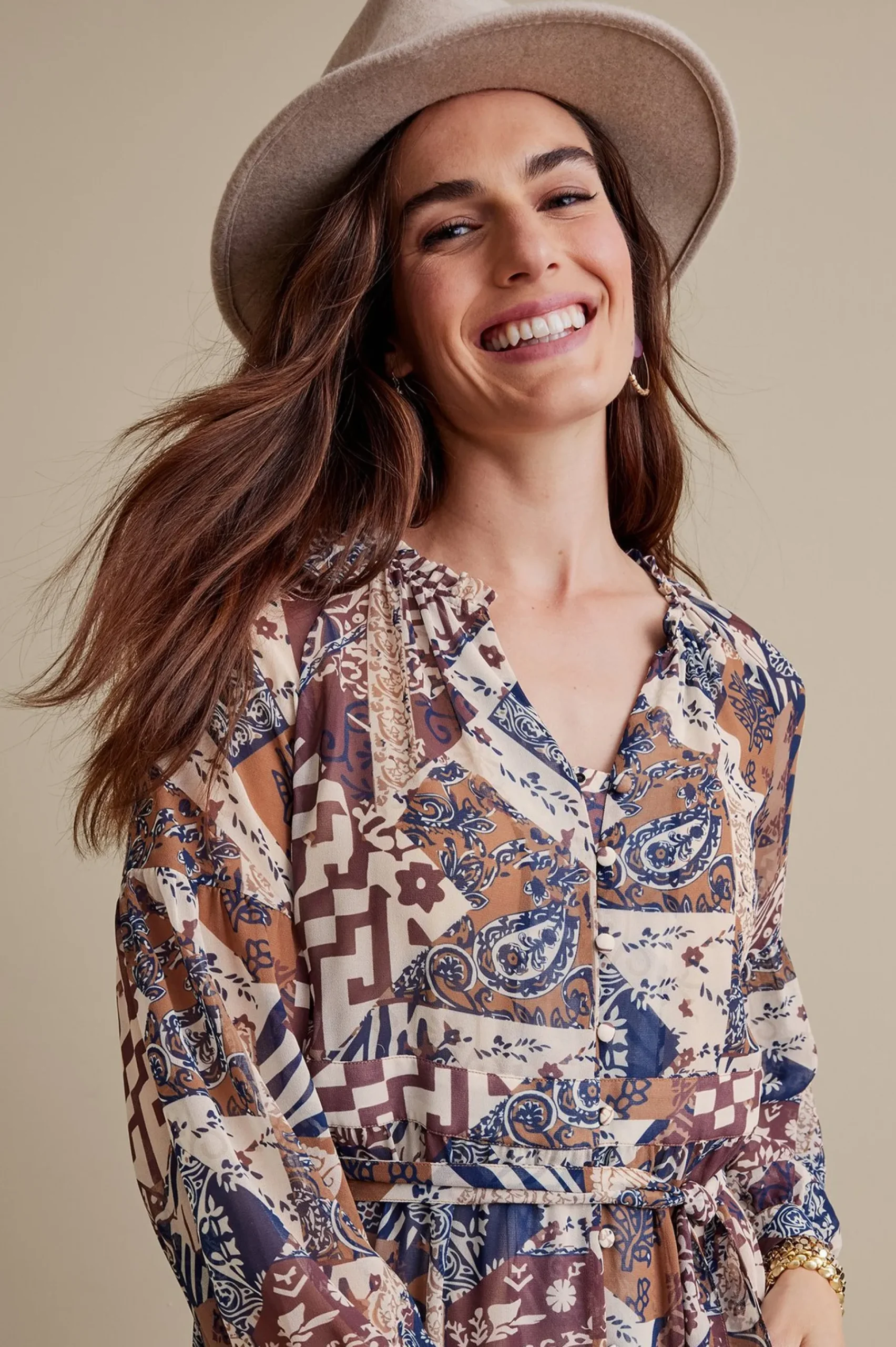 Soft Surroundings Hailey Dress> Feminine Flourish|between season