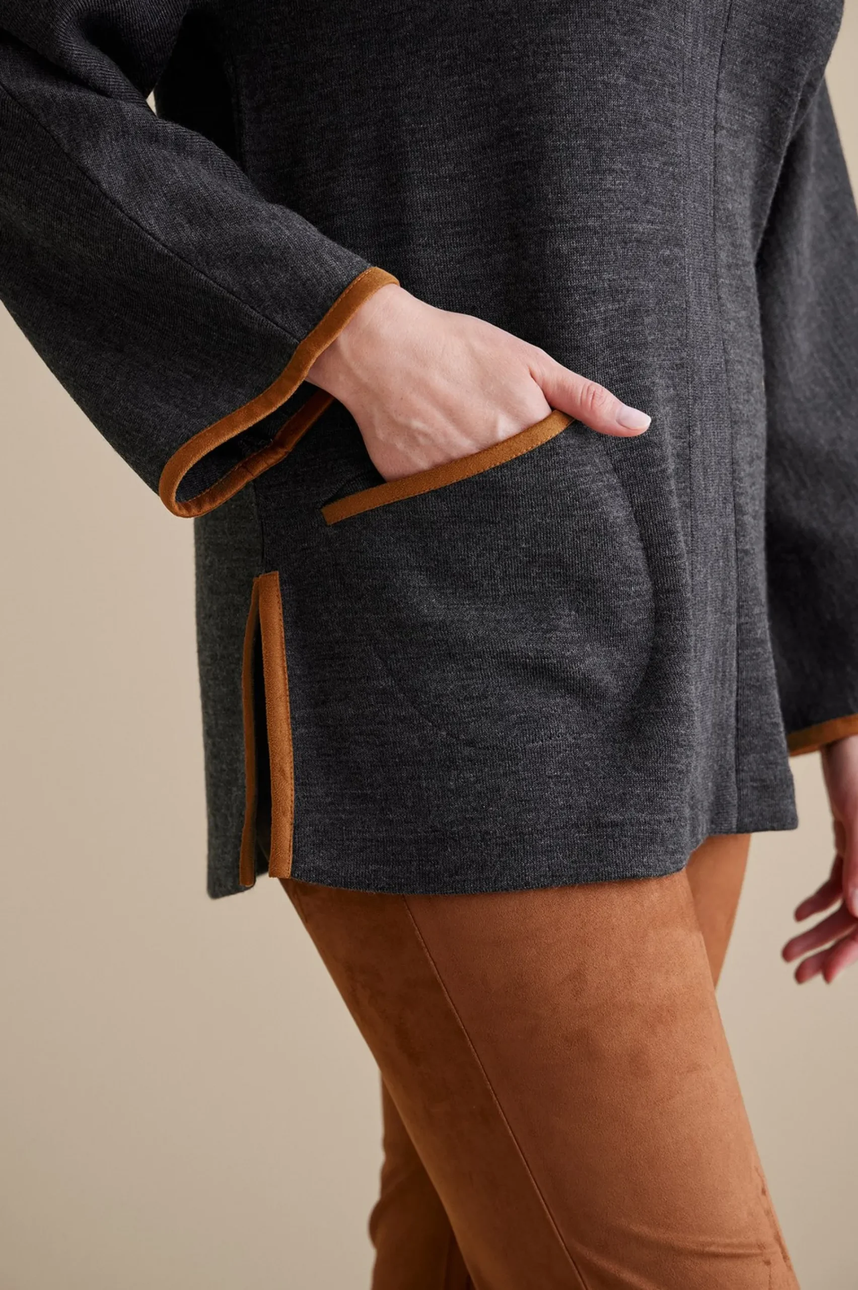 Soft Surroundings Hanna Convertible Tunic> long sleeve|pullovers