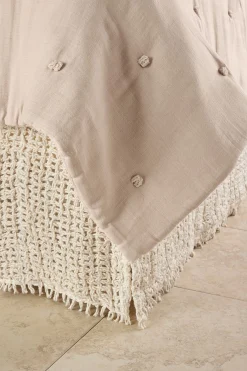 Soft Surroundings Hera Linen Bedskirt> bedskirts