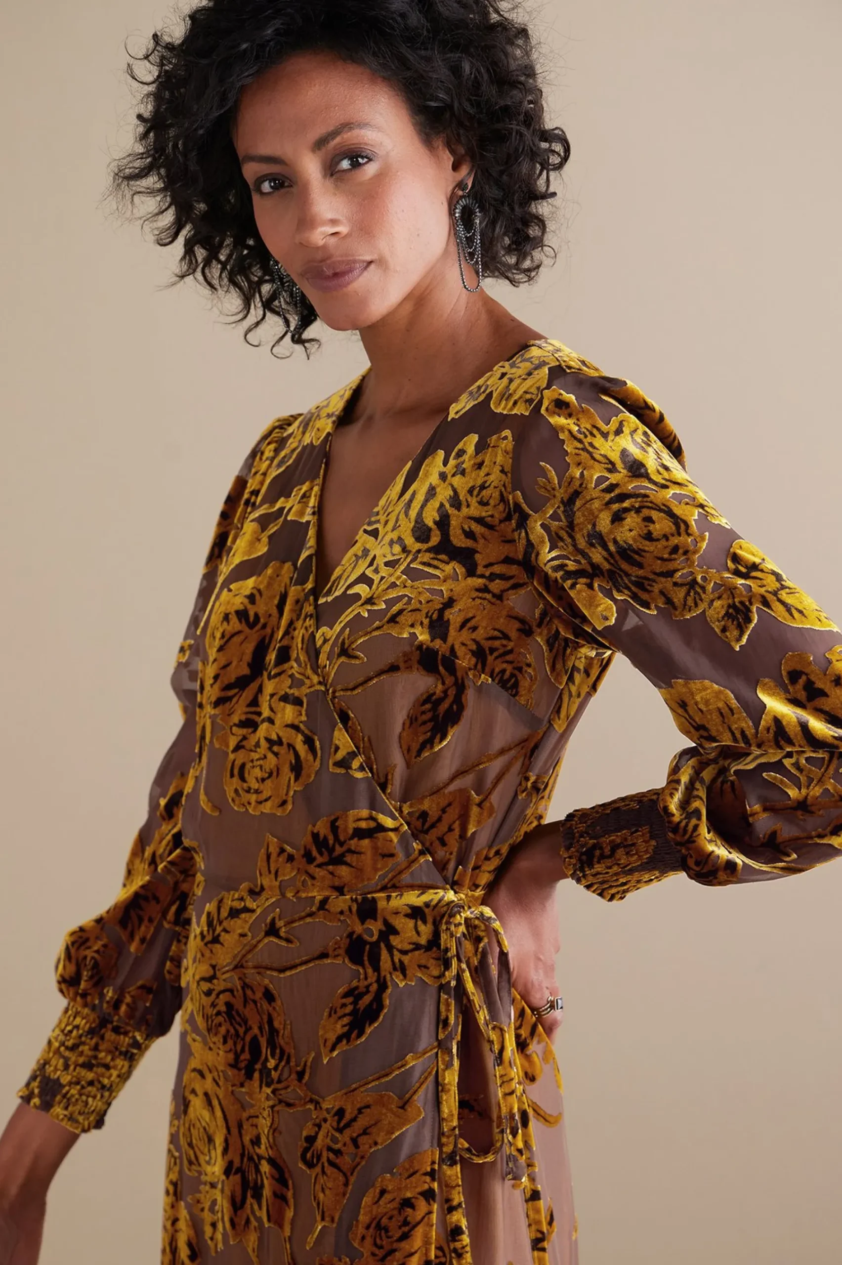 Soft Surroundings Jamila Velvet Dress> Feminine Flourish|EVelvet Styles