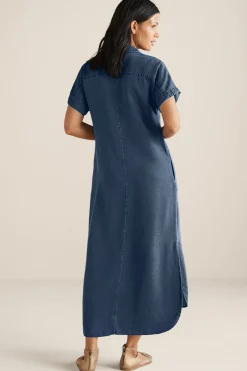 Soft Surroundings Je Veux Midi Shirtdress> Into The Blues|Everyday Styles