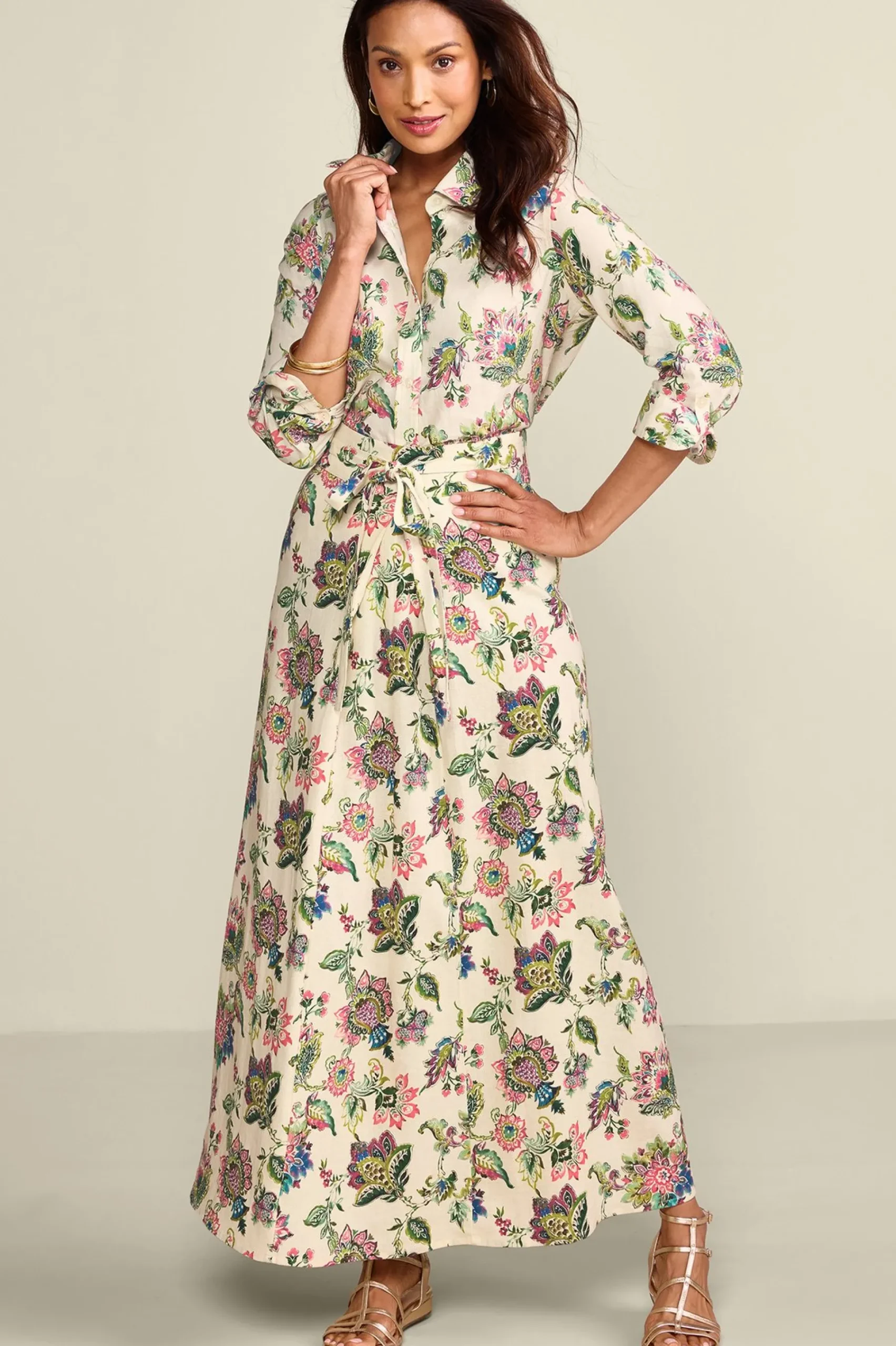 Soft Surroundings Jordan Linen Blend Shirt> Linen Shop|long sleeve