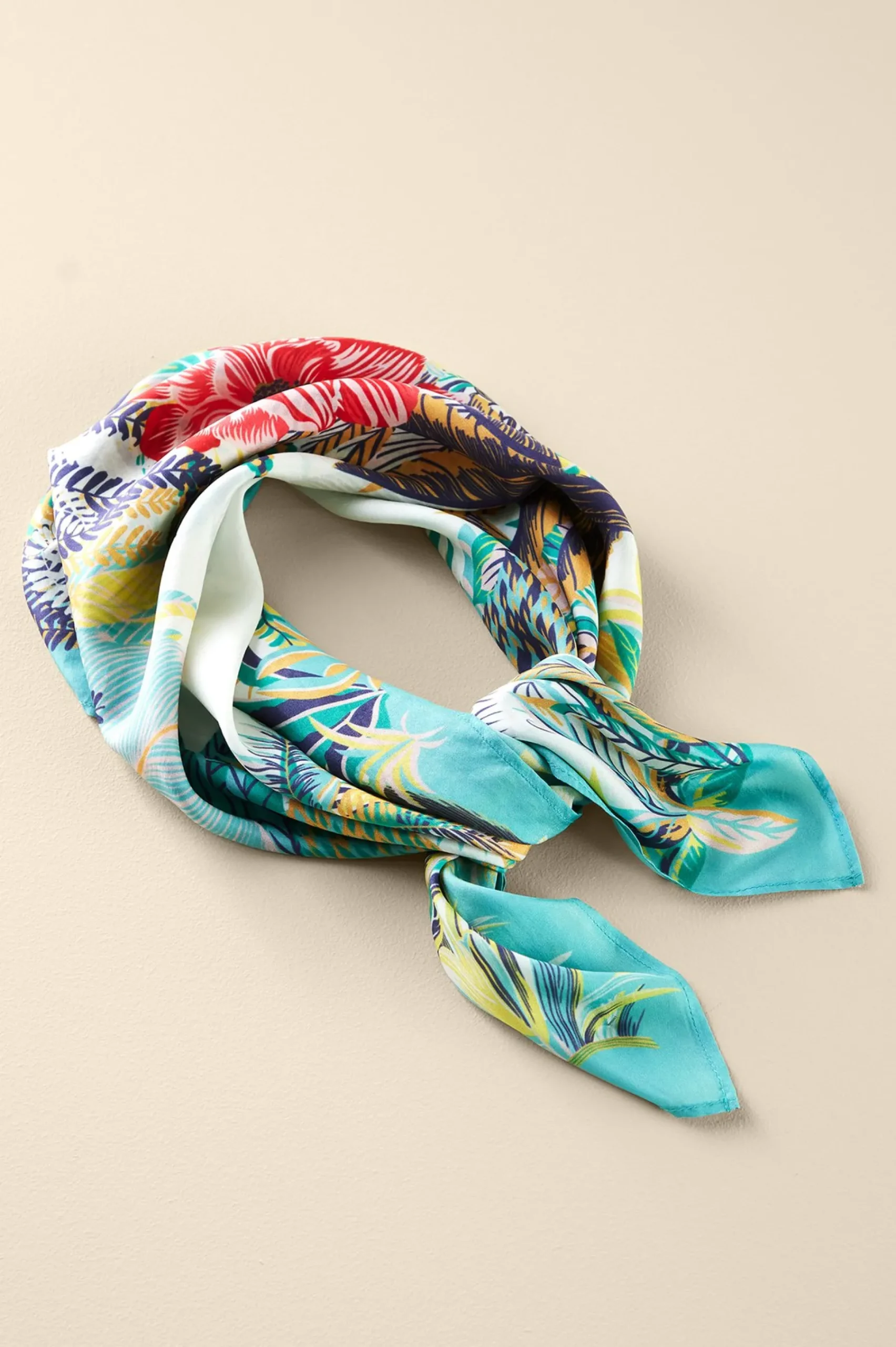 Soft Surroundings Jungle Leaves Silk Scarf> Scarves & Wraps