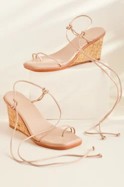 Soft Surroundings KAANAS Amiata Strappy Wedge Sandal> sandals|heels