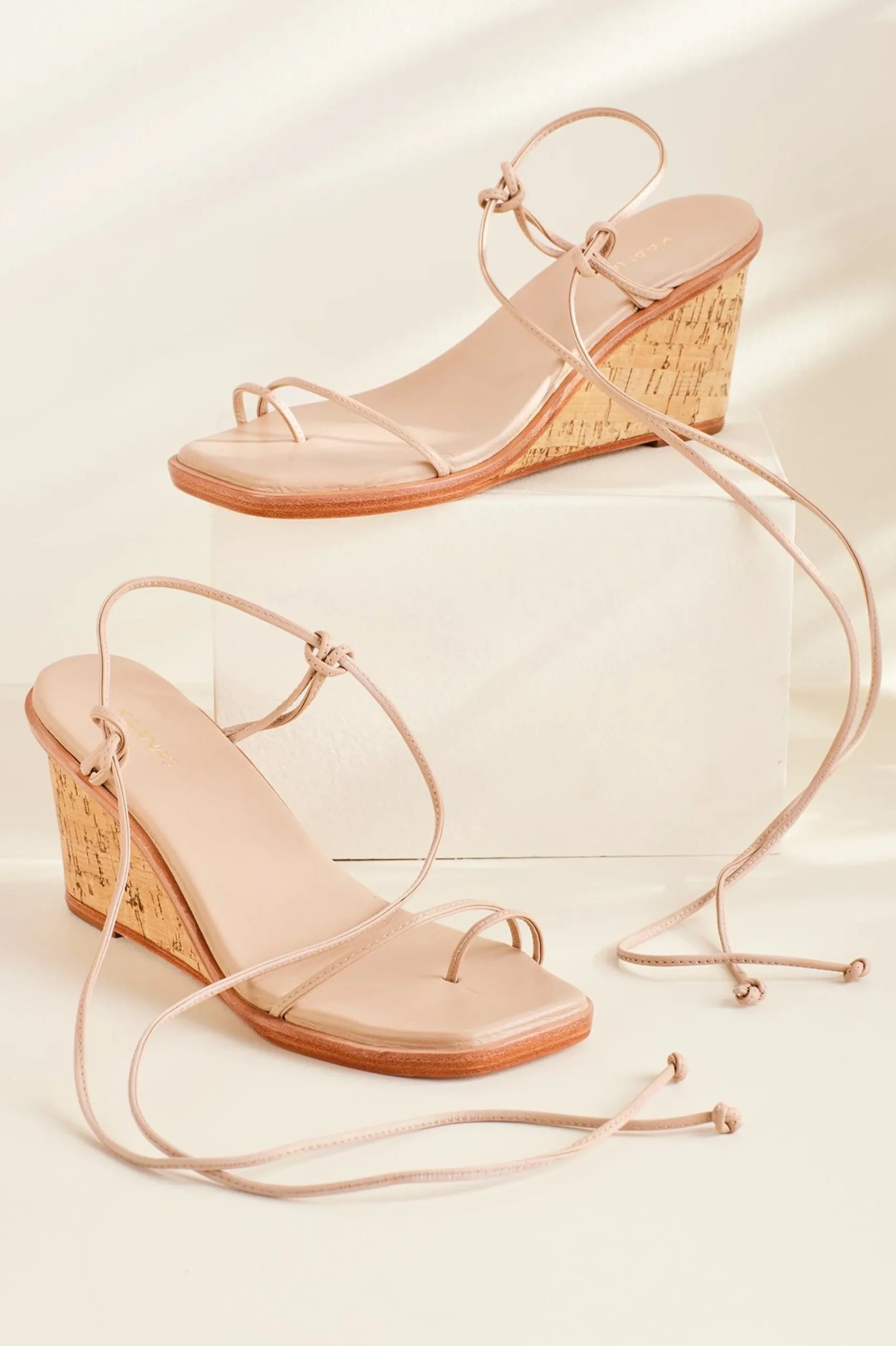 Soft Surroundings KAANAS Amiata Strappy Wedge Sandal> sandals|heels
