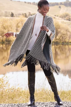 Soft Surroundings Kareli Plaid Topper><noscript><img width=