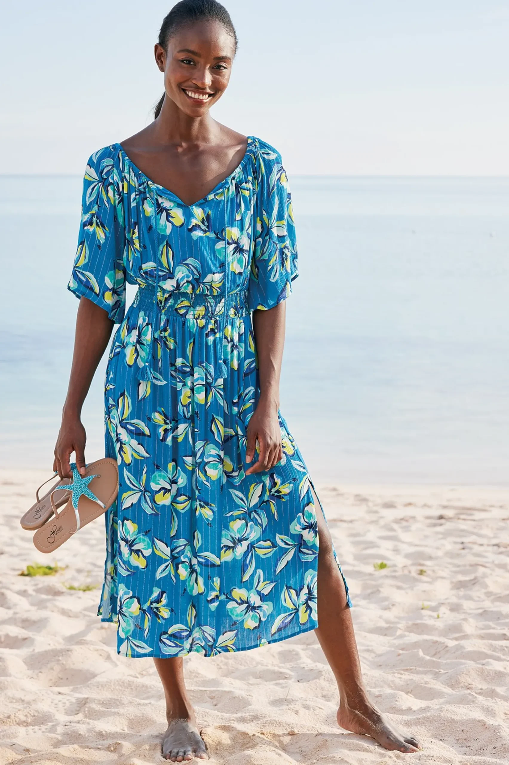 Soft Surroundings La Blanca Fiji Coverup Dress> cover ups