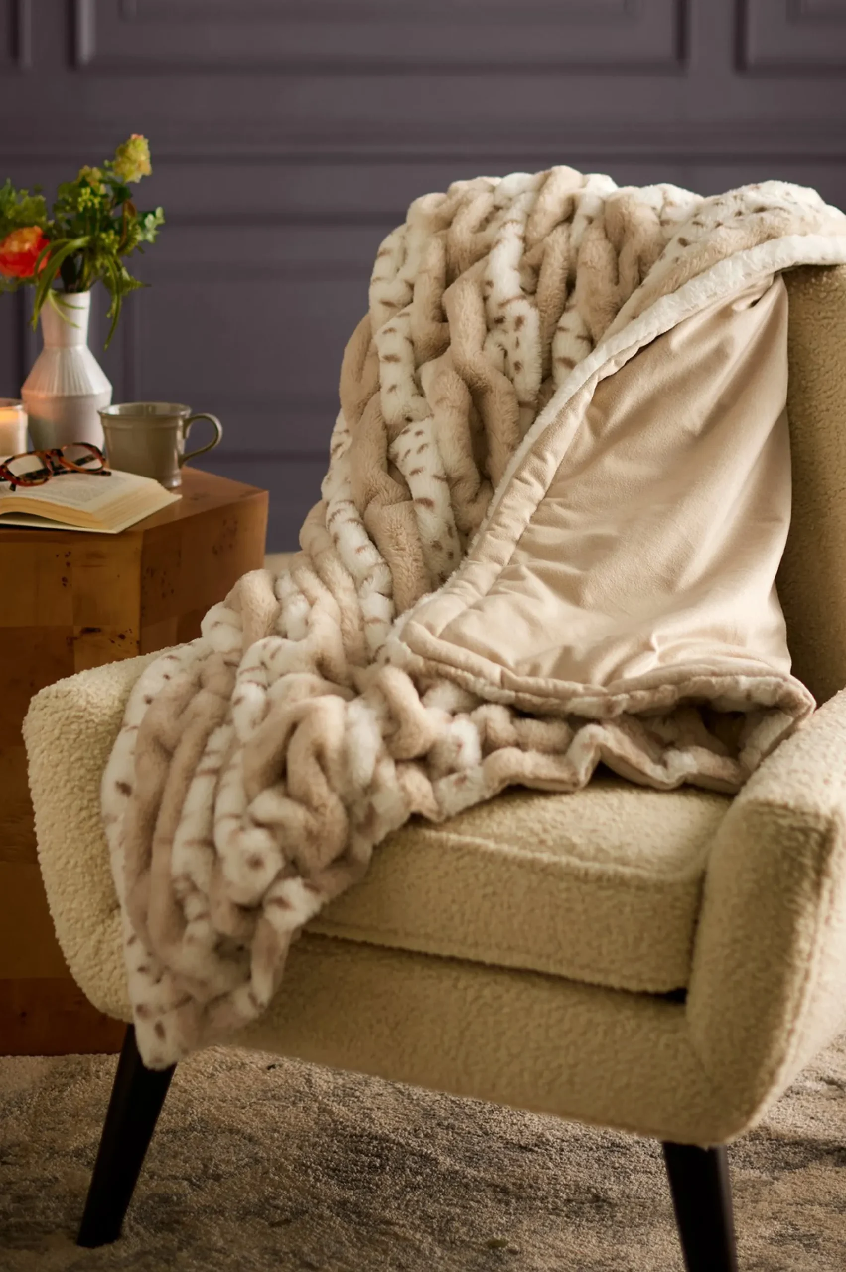Soft Surroundings La Parisienne Faux Fur Throw> Throws|Bedding Essentials
