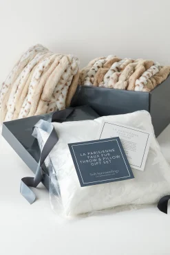 Soft Surroundings La Parisienne Gift Box Bundle> pillows|blankets & throws