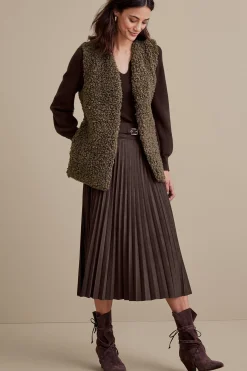 Soft Surroundings Lavina Faux Suede Skirt><noscript><img width=